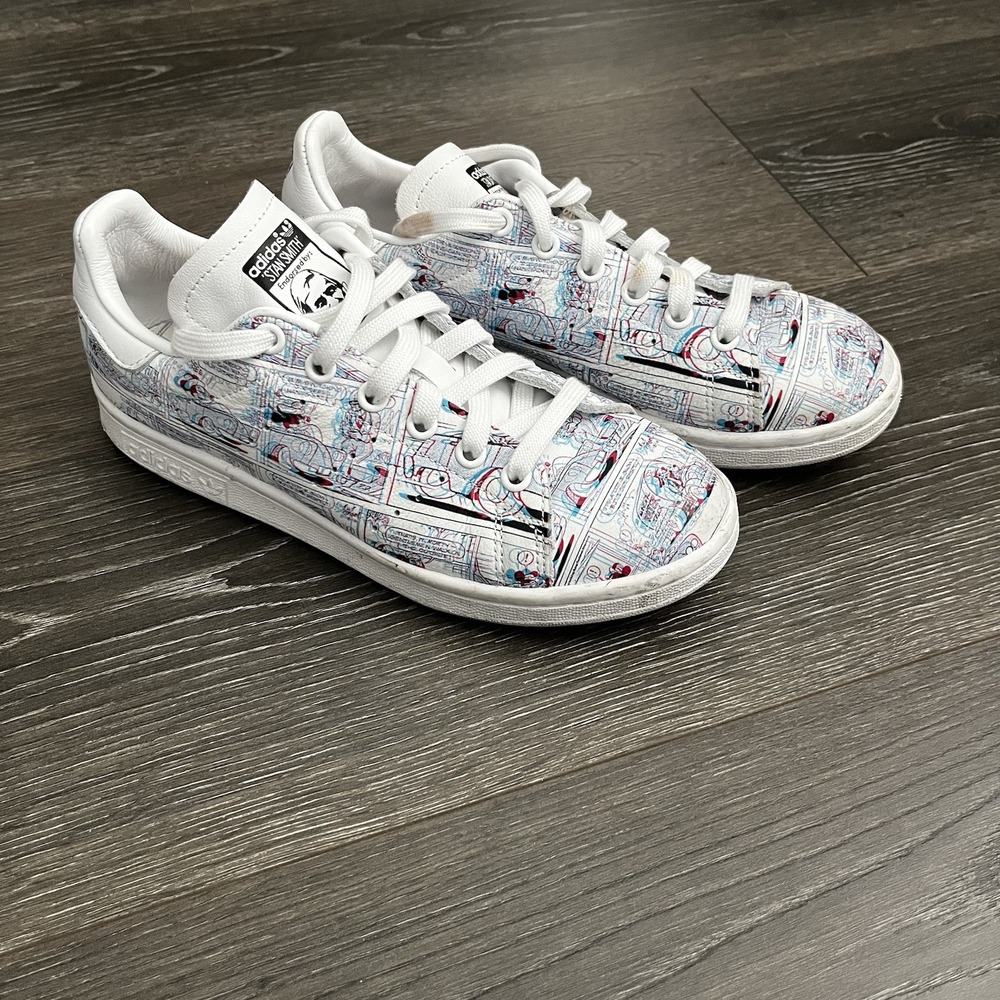 Adidas Stan Smith 3D Mickey Mouse Comic Strip 2020 Shoes Size 5 sneakers Disney